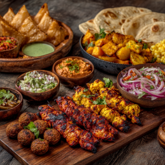 Indian Celebration of Colours Platter 