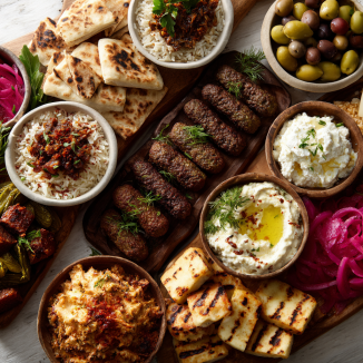 Middle Eastern Mezze Platter